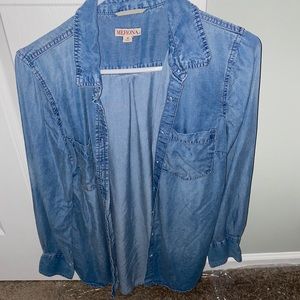 Soft Denim Button Up